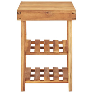 vidaXL Shoe Rack 35.4"x12.5"x18.1" Solid Acacia Wood-2