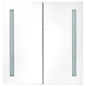 vidaXL Bathroom Cabinet Mirrored Bathroom Vanity Wall Mounted Medicine Cabinet-14