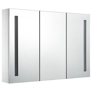 vidaXL Bathroom Cabinet Mirrored Bathroom Vanity Wall Mounted Medicine Cabinet-54
