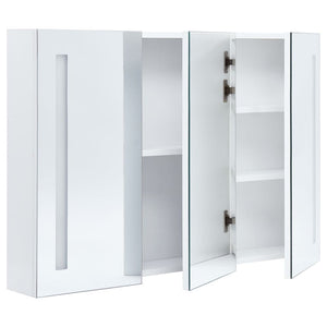 vidaXL Bathroom Cabinet Mirrored Bathroom Vanity Wall Mounted Medicine Cabinet-5