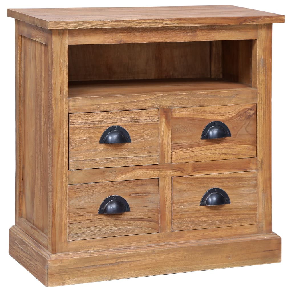 vidaXL Side Cabinet 23.6"x11.8"x23.6" Solid Teak-0