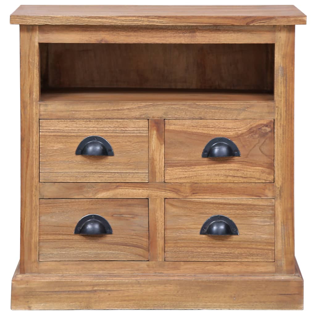 vidaXL Side Cabinet 23.6"x11.8"x23.6" Solid Teak-2