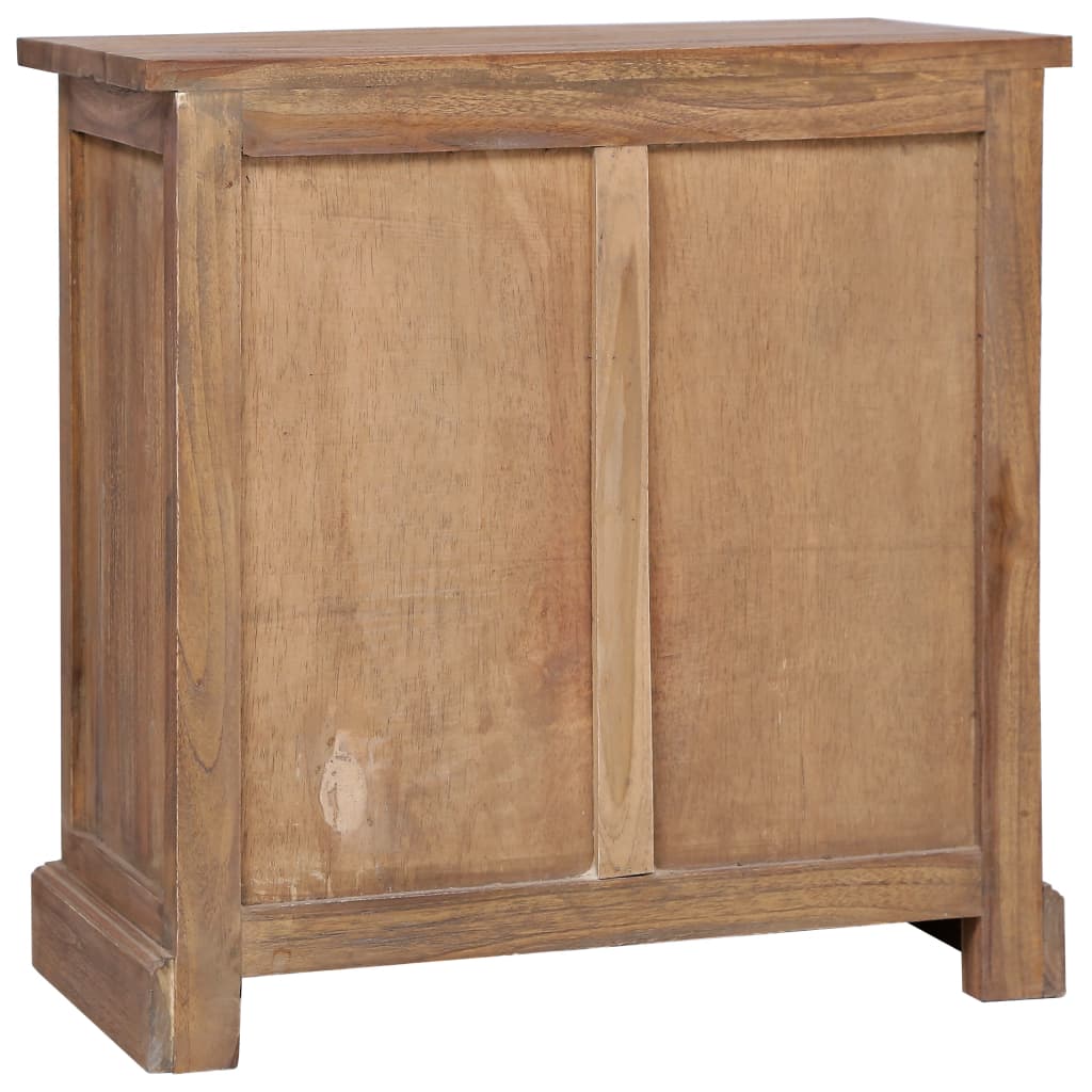 vidaXL Side Cabinet 23.6"x11.8"x23.6" Solid Teak-4