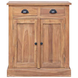 vidaXL Side Cabinet 25.6"x11.8"x29.5" Solid Teak-4