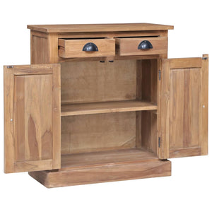 vidaXL Side Cabinet 25.6"x11.8"x29.5" Solid Teak-5