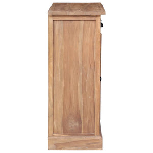 vidaXL Side Cabinet 25.6"x11.8"x29.5" Solid Teak-7