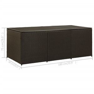 vidaXL Outdoor Storage Deck Box Chest Cabinet for Patio Cushions Garden Tools-4