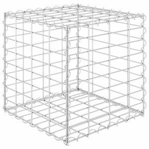 vidaXL Cube Gabion Raised Bed Steel Wire Basket Pot Garden Planter Multi Sizes-17