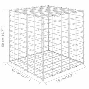 vidaXL Cube Gabion Raised Bed Steel Wire Basket Pot Garden Planter Multi Sizes-4