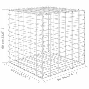 vidaXL Cube Gabion Raised Bed Steel Wire Basket Pot Garden Planter Multi Sizes-9