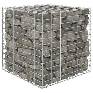 vidaXL Cube Gabion Raised Bed Steel Wire Basket Pot Garden Planter Multi Sizes-5