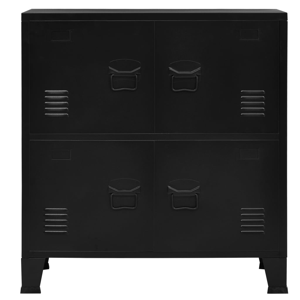 vidaXL Industrial Storage Chest Anthracite 29.5"x15.7"x31.5" Steel-11