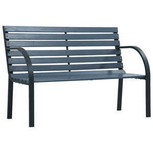 vidaXL Outdoor Patio Bench 2-Seater Bench Patio Loveseat Chair Wood and Iron-0