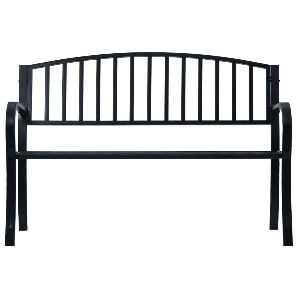 vidaXL Outdoor Patio Bench Garden Park Steel Bench for Outdoor Backyard Steel-5