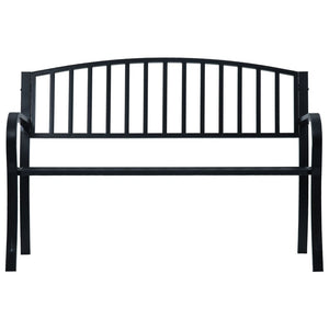 vidaXL Outdoor Patio Bench Garden Park Steel Bench for Outdoor Backyard Steel-5