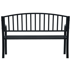 vidaXL Outdoor Patio Bench Garden Park Steel Bench for Outdoor Backyard Steel-9