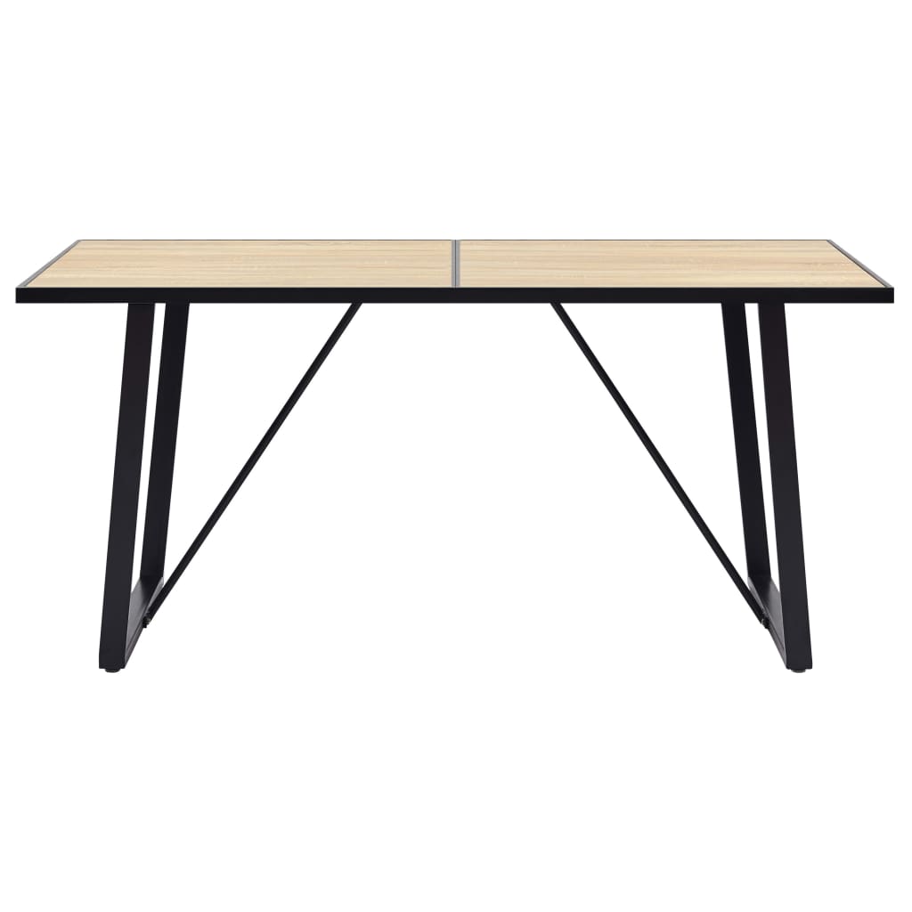 vidaXL Dining Table Kitchen Table Dining Room Breakfast Dinner Table Oak MDF-21