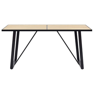 vidaXL Dining Table Kitchen Table Dining Room Breakfast Dinner Table Oak MDF-21