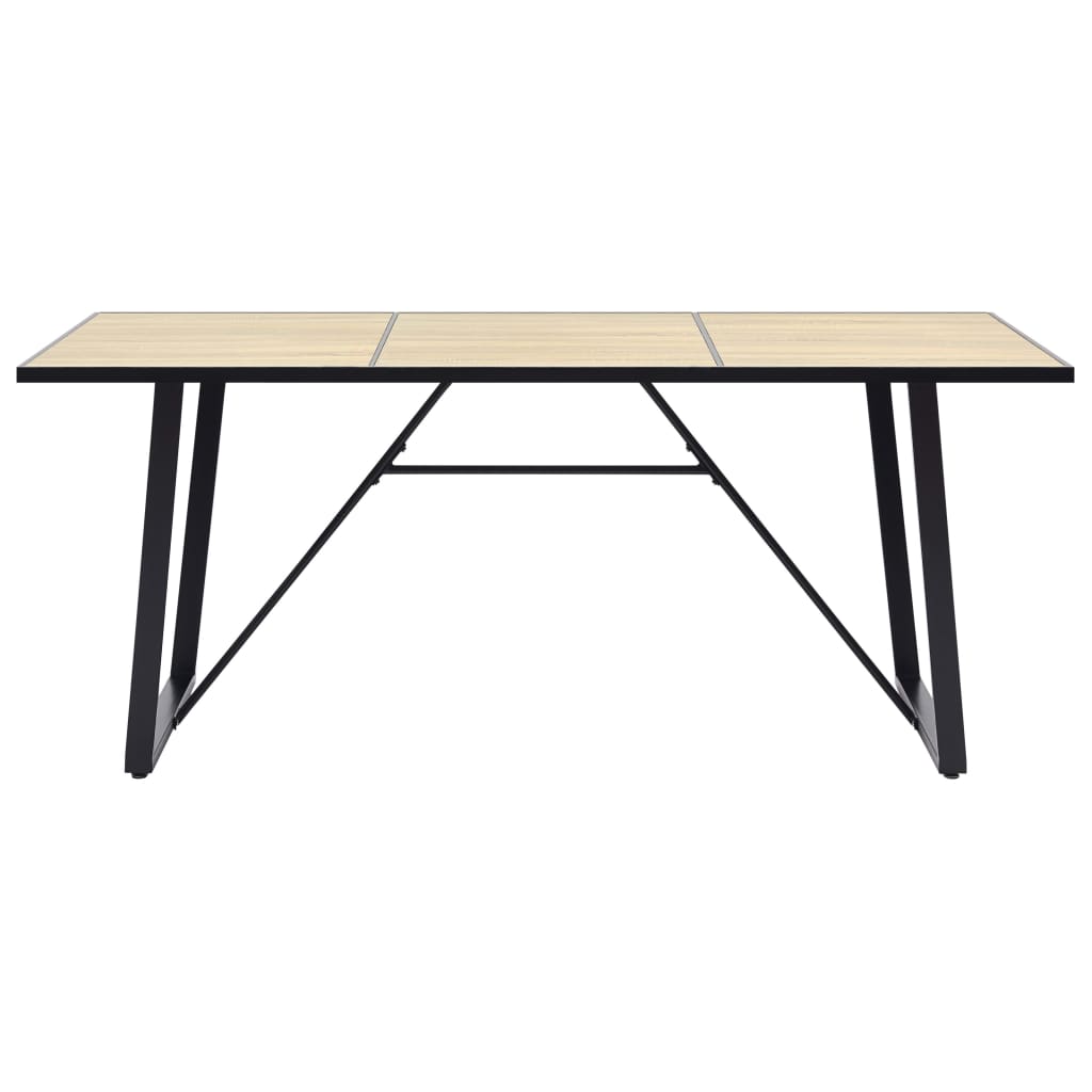 vidaXL Dining Table Kitchen Table Dining Room Breakfast Dinner Table Oak MDF-22