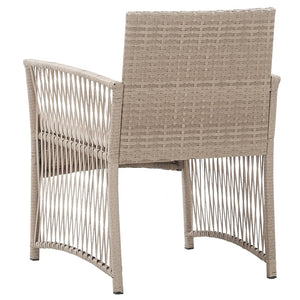 vidaXL Armchairs 2 Pcs Outdoor Wicker Lounge Chair with Cushions Poly Rattan-10