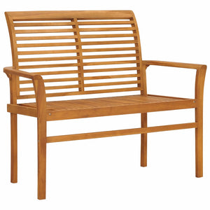 vidaXL Patio Bench 44.1" Solid Teak Wood-0