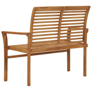 vidaXL Patio Bench 44.1" Solid Teak Wood-2