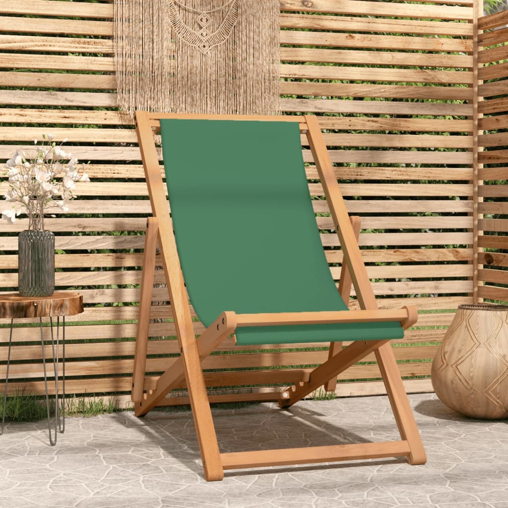 vidaXL Deck Chair Teak 22.1"x41.3"x37.8" Blue-10