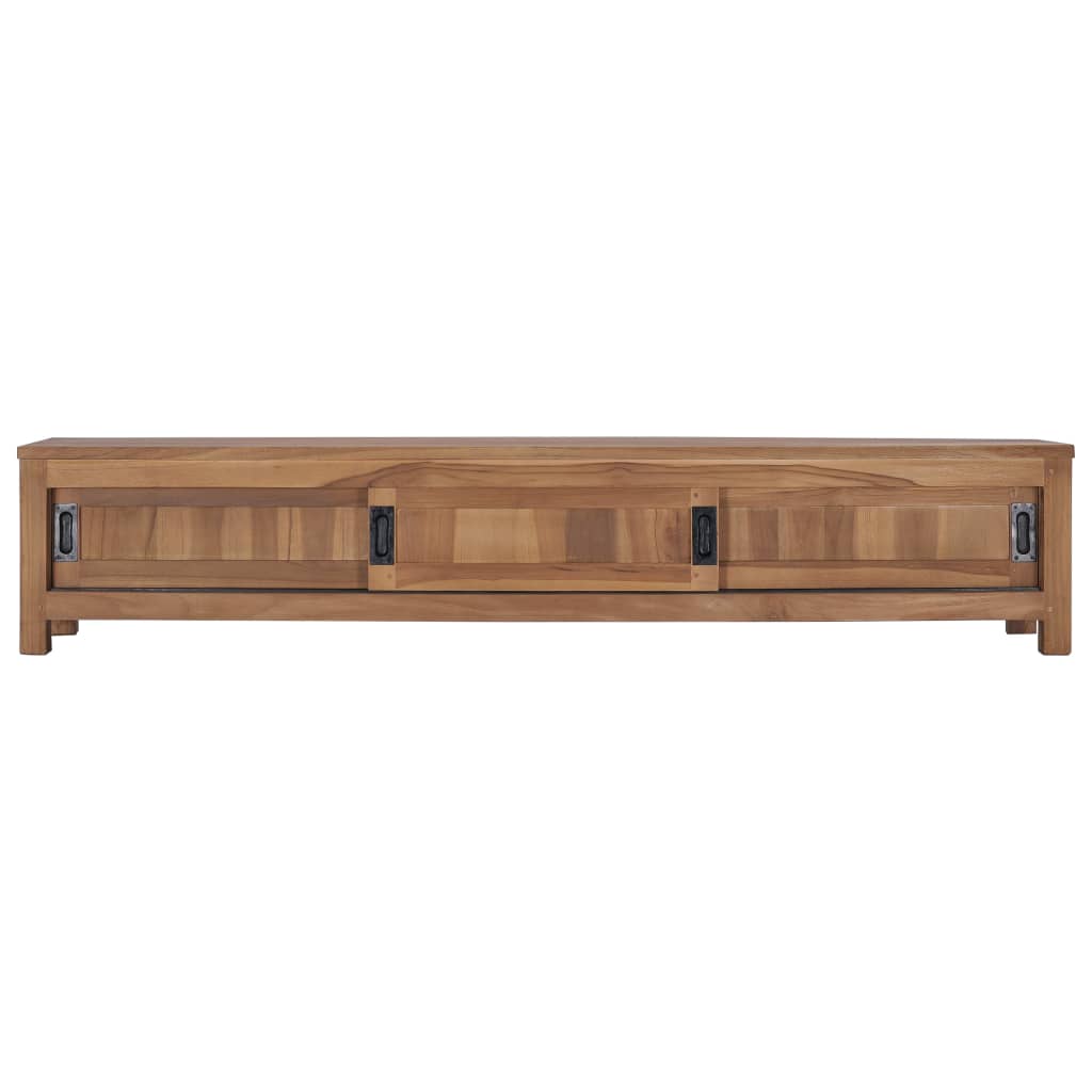 vidaXL TV Stand 59.1"x11.8"x11.8" Solid Wood Teak-1