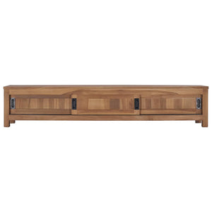 vidaXL TV Stand 59.1"x11.8"x11.8" Solid Wood Teak-1