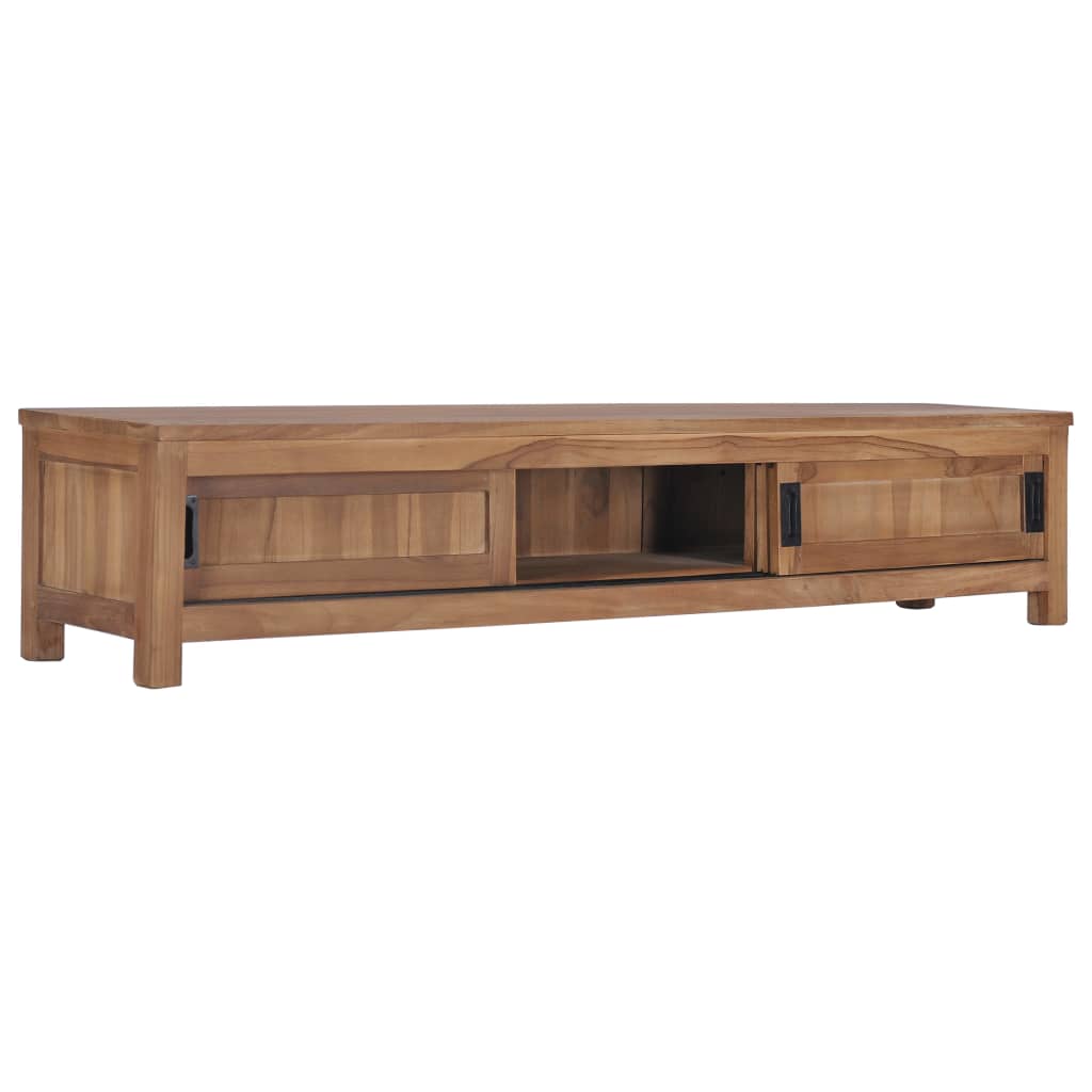 vidaXL TV Stand 59.1"x11.8"x11.8" Solid Wood Teak-2