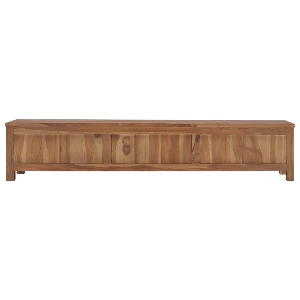 vidaXL TV Stand 59.1"x11.8"x11.8" Solid Wood Teak-3