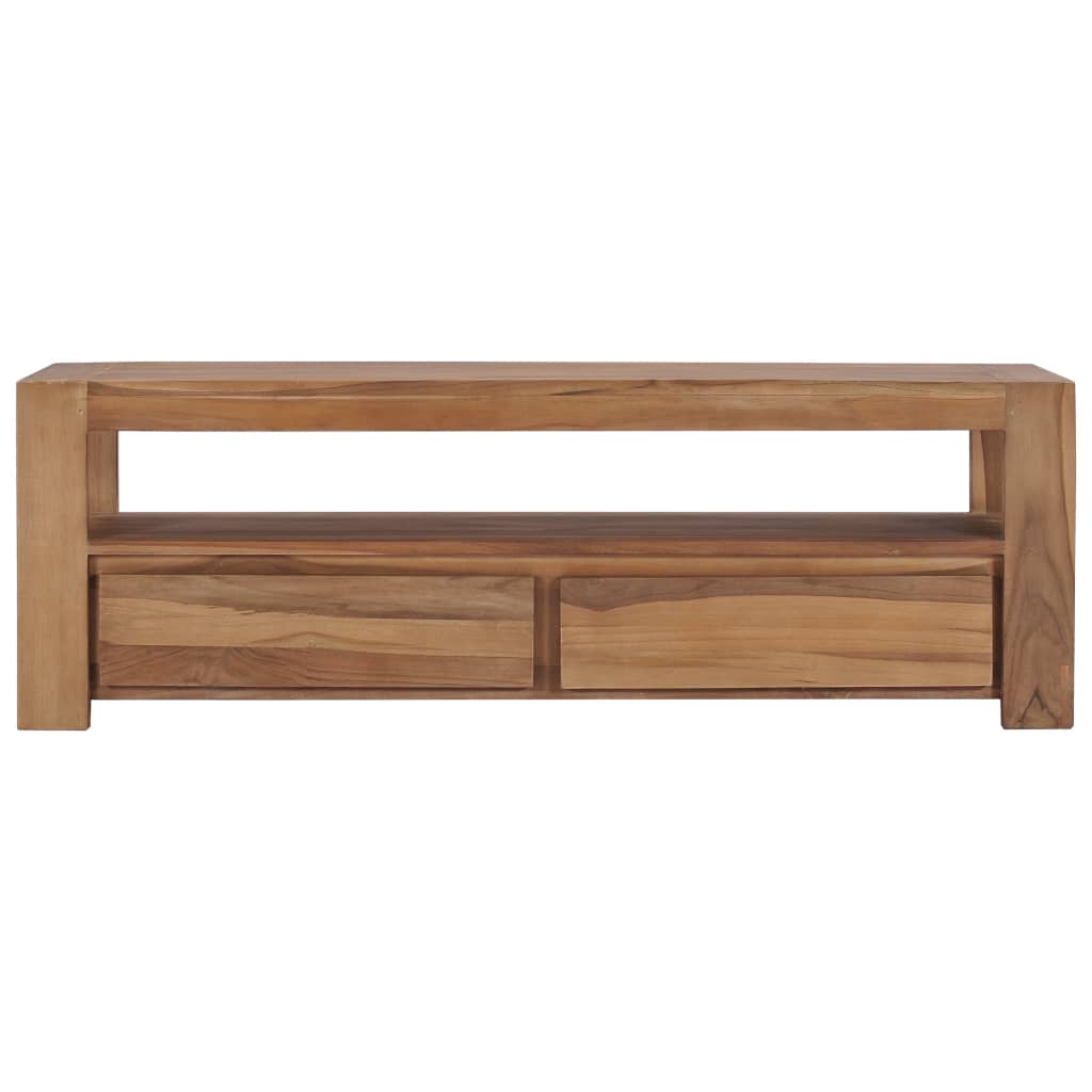 vidaXL TV Stand 47.2"x11.8"x15.7" Solid Wood Teak-2