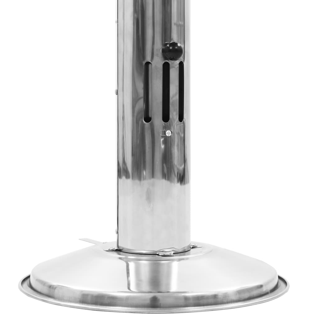 vidaXL Pedestal Charcoal BBQ Grill Stainless Steel-6