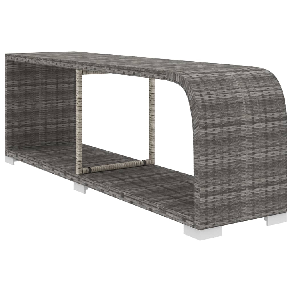 vidaXL Patio Furniture Set 10 Piece Sectional Sofa with Table Poly Rattan-10