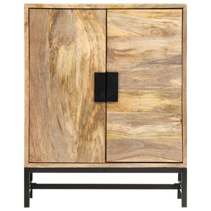 vidaXL Sideboard 23.6"x13.8"x29.5" Solid Mango Wood-2