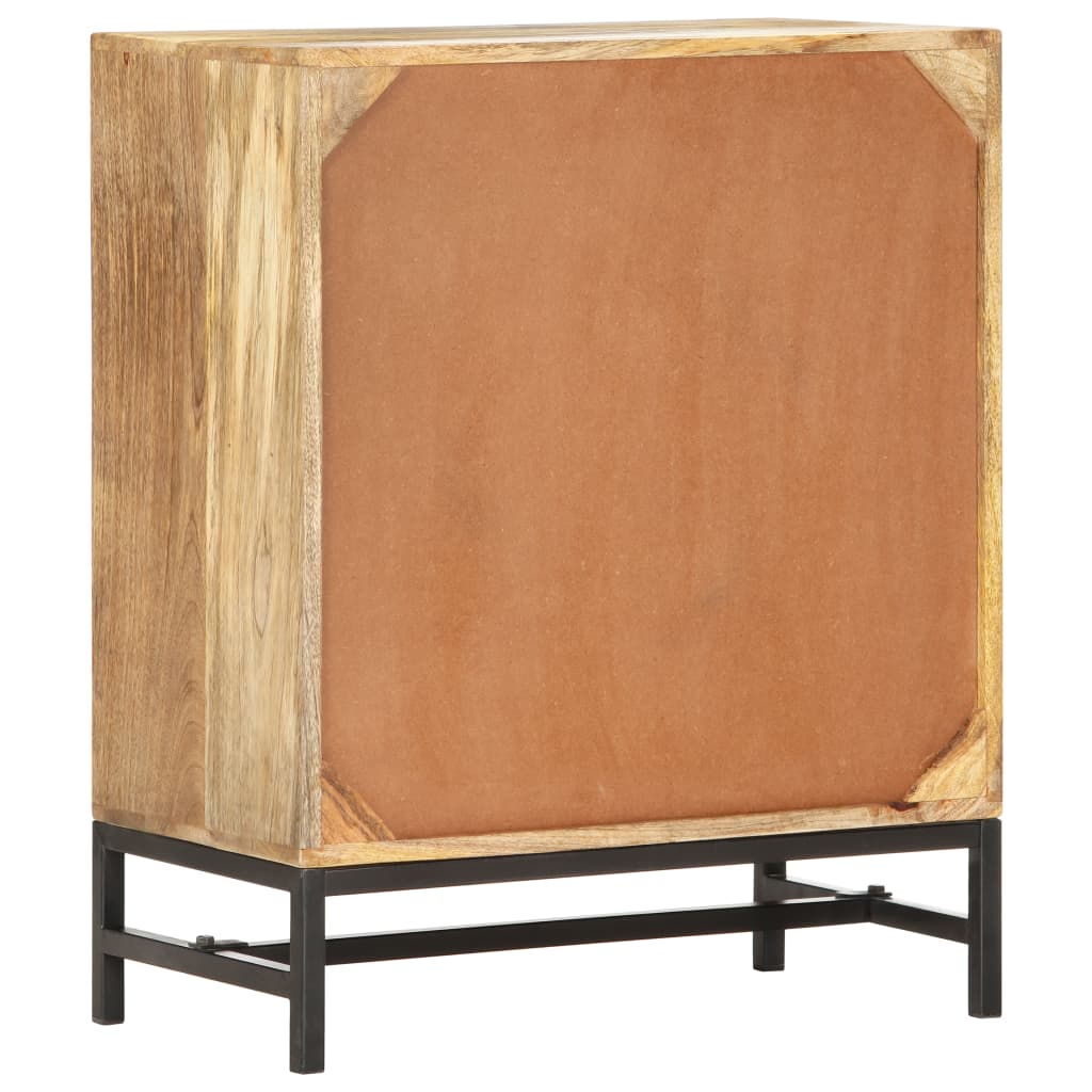 vidaXL Sideboard 23.6"x13.8"x29.5" Solid Mango Wood-3