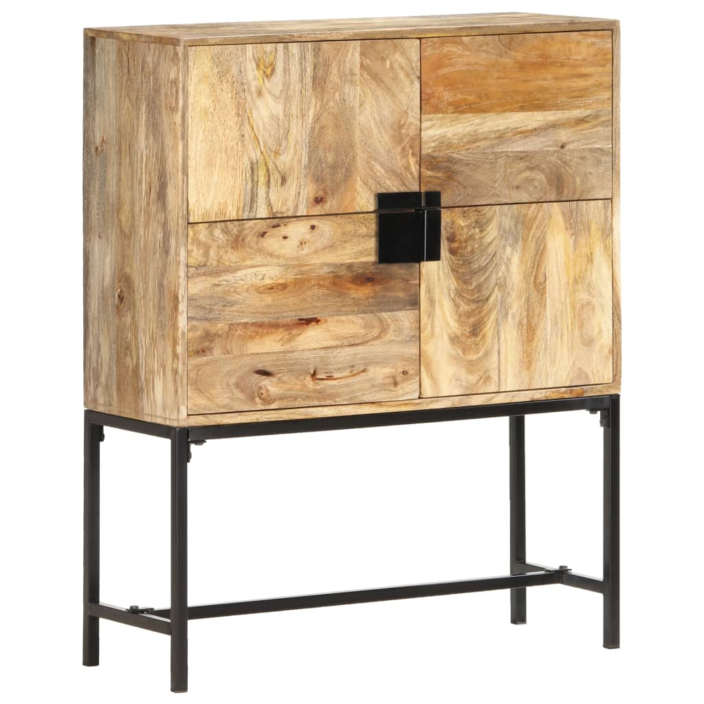 vidaXL Highboard 31.5"x11.8"x39.4" Solid Mango Wood-0