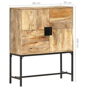 vidaXL Highboard 31.5"x11.8"x39.4" Solid Mango Wood-7