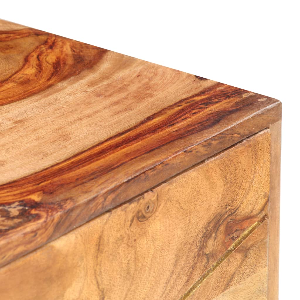 vidaXL Nightstand Storage Bedside Table for Home Bedroom Solid Wood Mango-9