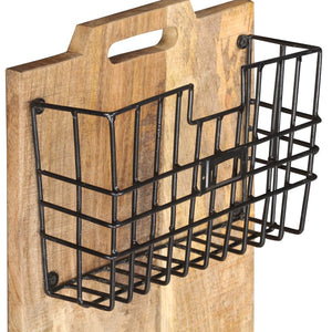 vidaXL Wall-mounted Magazine Rack 13"x3.9"x26.4" Solid Rough Mango Wood-2