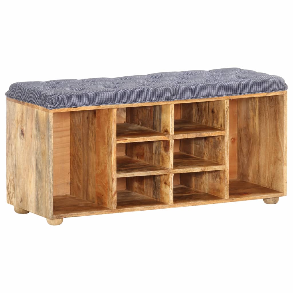 vidaXL Hall Bench 39.4"x13.8"x18.5" Solid Mango Wood-0