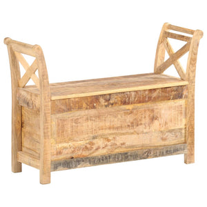 vidaXL Hall Bench 40.6"x13"x28.3" Solid Mango Wood-6