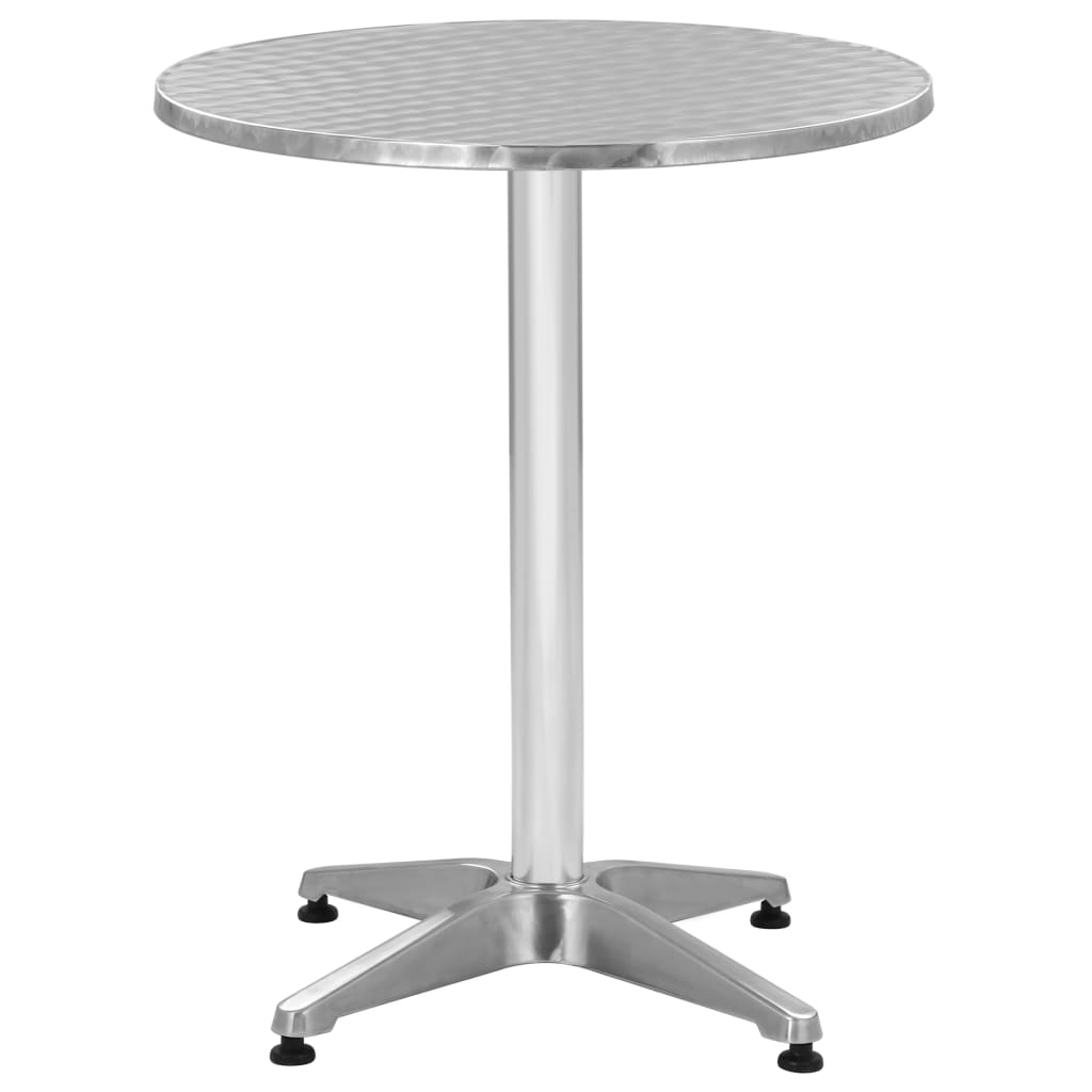 vidaXL Bistro Table Outdoor Side Table Garden Porch Deck Furniture Aluminum-10