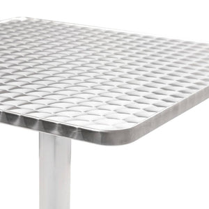 vidaXL Bistro Table Outdoor Side Table Garden Porch Deck Furniture Aluminum-7