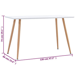 vidaXL Dining Table Kitchen Table Home Dining Room Breakfast Dinner Table MDF-34