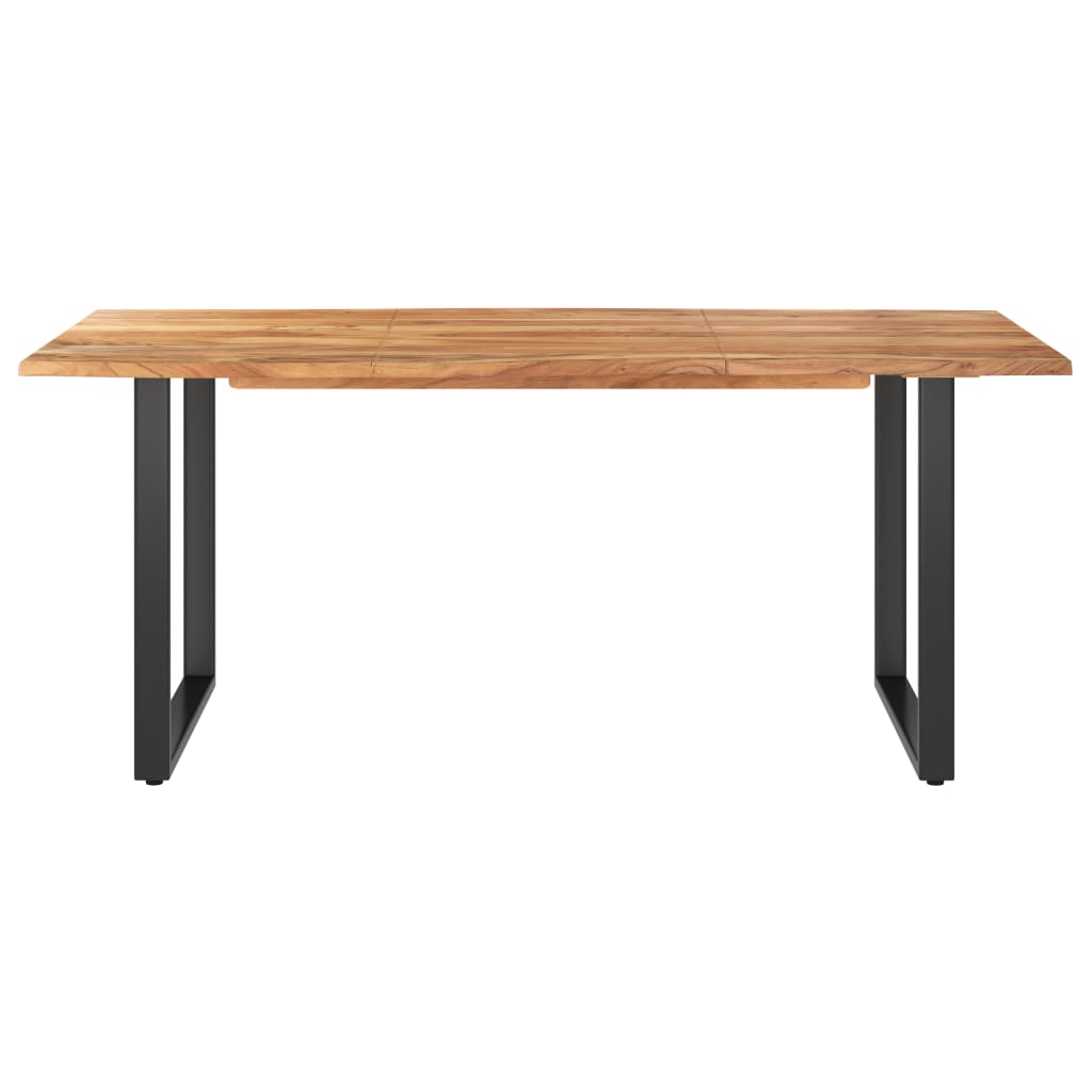 vidaXL Dining Table 43.3"x19.7"x29.9" Solid Wood Acacia-49