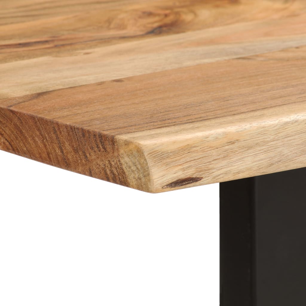 vidaXL Dining Table 43.3"x19.7"x29.9" Solid Wood Acacia-63