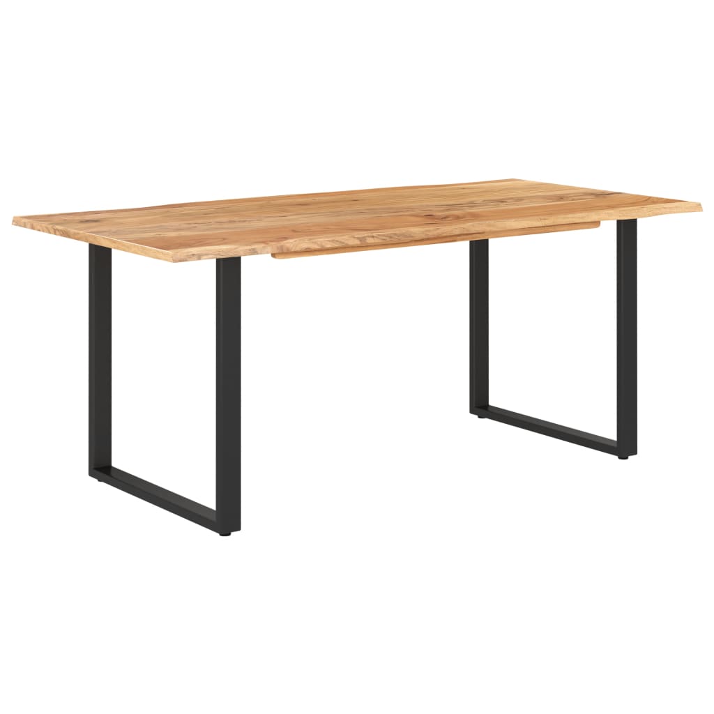 vidaXL Dining Table 43.3"x19.7"x29.9" Solid Wood Acacia-10