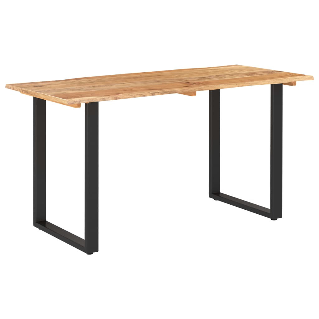 vidaXL Dining Table 43.3"x19.7"x29.9" Solid Wood Acacia-6