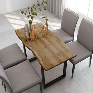 vidaXL Dining Table 43.3"x19.7"x29.9" Solid Wood Acacia-54